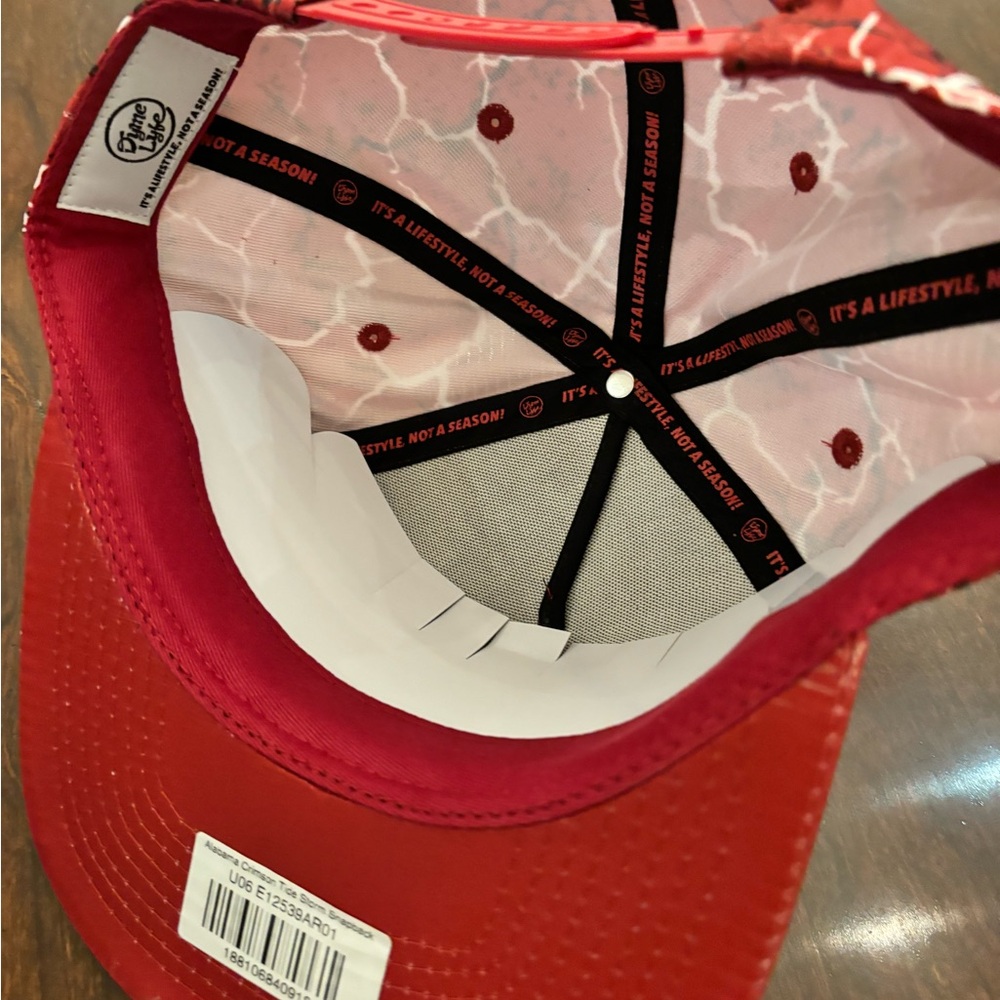 Dyme Lyfe Mens Storm Snapback Hat Alabama Crimson Tide - Picture 2 of 3